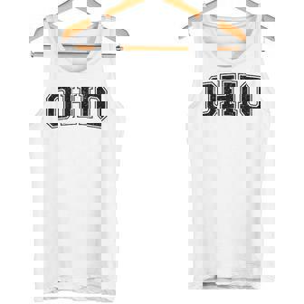 Ohio バーシティスタイル テキスト フラッグ スポーツ アスレチック ジャージスタイル タンクトップ - Kawaiitshirt