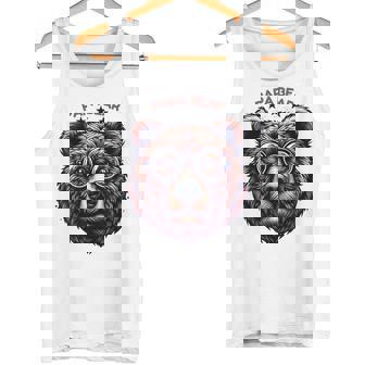 メンズ Papa Bear Face サングラス Papa Bear Lover 父の日 タンクトップ - Kawaiitshirt