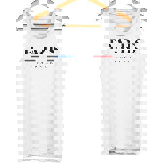 Paris With France Flag Novelty Graphic & Cool s タンクトップ - Kawaiitshirt