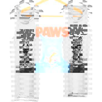 Paws Cat Lover ホラー映画 パロディ タンクトップ - Kawaiitshirt
