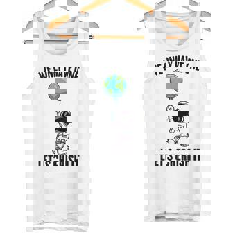 Planets We Only Have One Let's Cherish It 宇宙飛行士 タンクトップ - Kawaiitshirt