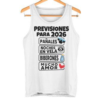 Previsiones 2026 Anuncio De Embarazo Para Futuros Papás Camiseta sin mangas - Regaloses