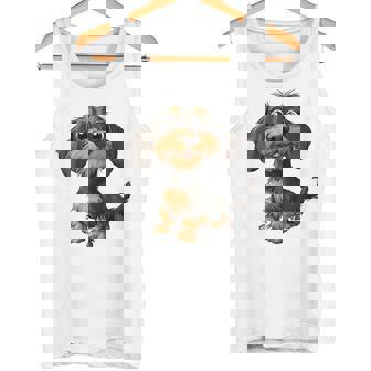 Rauhaardackel Dackel Teckel Hund Jagdhund Lustig Tank Top - Geschenkecke