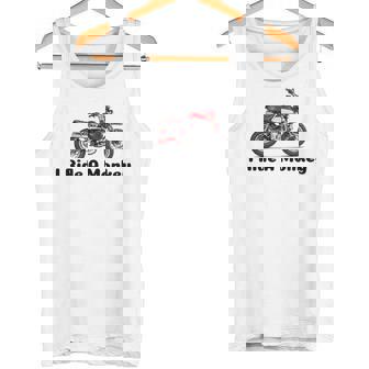 I Ride A Monkey オートバイミニバイクまたはピットバイク タンクトップ - Kawaiitshirt