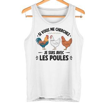 Sious Me Cherchez Jeuis Avec Les Poules Drôle Fermier Débardeur e - Cadeauxyz