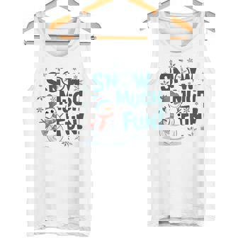 Snow Much Fun 冬 雪だるま おもしろい クリスマス キッズ レディース メンズ タンクトップ - Kawaiitshirt