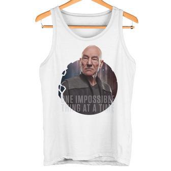 Star Trekpicard One Impossible Thing At A Time Tank Top - Seseable