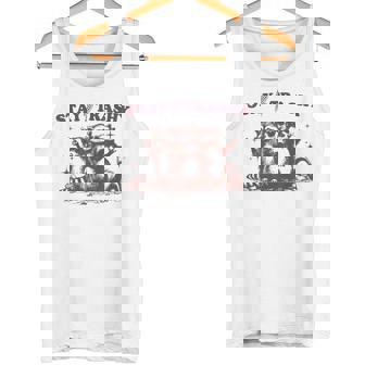 Stay Trashy Raccoon Opossum タンクトップ - Kawaiitshirt