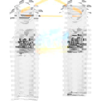 Stonehenge イギリス土産 ストーンヘンジ。 長袖tシャツ タンクトップ - Kawaiitshirt