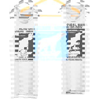 Svalbard ノルウェー ポーラーベア ロングイヤービーン スピッツベルゲン オーロラ タンクトップ - Kawaiitshirt