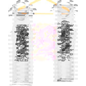 Tatouage Japonais Esthétique Dragon Fleur De Cerisierur Le Dos Débardeur e - Cadeauxyz