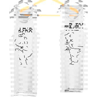 Tea-Rex おもしろドリンクグラフィック タンクトップ - Kawaiitshirt