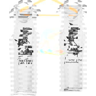 Tralalero Tralala Brain Red hark Meme 長袖tシャツ タンクトップ - Kawaiitshirt