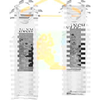 Van Gogh Chat Noir Avec Tournesols Débardeur e - Cadeauxyz