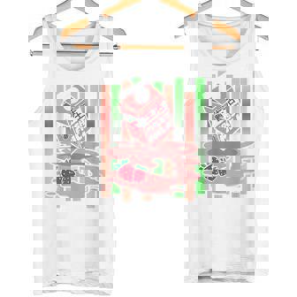 Vintage 90S Japanese Kawaii Strawberry Milkshake Graphic Débardeur e - Cadeauxyz