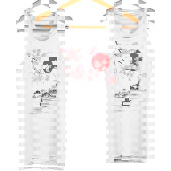 Vintage Cherry Blossom Camisaakura Arte Japonésakura Camiseta sin mangas - Regaloses
