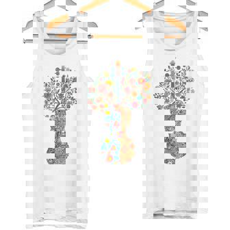 Violín Abstracto Flores Colorido Arte Gráficoiolín Camiseta sin mangas - Regaloses