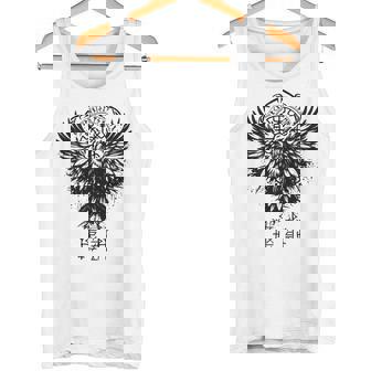 Walhalla Raven Odins ルーンズ ノルディック コンパス バイキング 長袖tシャツ タンクトップ - Kawaiitshirt