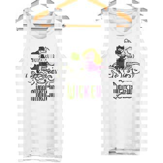 Wicked Elphaba & Glinda Together 遊び心のある漫画スタイル タンクトップ - Kawaiitshirt