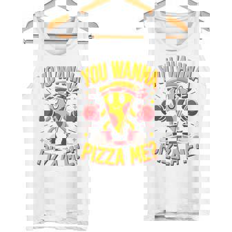 You Wanna Pizza Me 面白い ファイター ピザ愛好家 ファーストフード しゃれ 長袖tシャツ タンクトップ - Kawaiitshirt