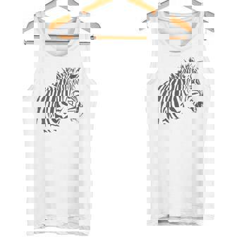 Zebratripes Blanco Y Negro África Zoo Cuello Camiseta sin mangas - Regaloses