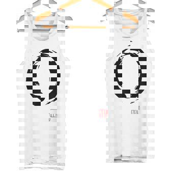 Zen Calligraphy Buddhist Enso Circle タンクトップ - Kawaiitshirt