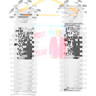 「今年一番素晴らしい言葉だ」トランプクリスマス 長袖tシャツ タンクトップ - Kawaiitshirt