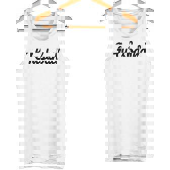 メンズ 【Husband】旦那 夫 シンプル おしゃれ 英語 英文字 夫婦お揃い 結婚祝い カップル ペアルック おもしろ ペア タンクトップ - Kawaiitshirt