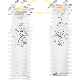 【カタカムナ 第4首】神代文字 スピリチュアル 言霊 癒し ヒーリング 面白い おもしろ お守り 開運 古代 文字 タンクトップ - Kawaiitshirt