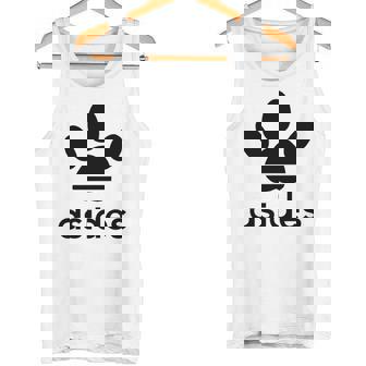 【バックプリント・背中側】Asides アシデス 足です。肉球です。【変なtシャツ屋】スポーツ ブランド パロディ 面白 長袖tシャツ タンクトップ - Kawaiitshirt