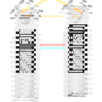 【バックプリント・背中側】Bocci ぼっち ロゴ 総柄 イタリア国旗風【変なtシャツ】陰キャ ブランド パロディ 面白 タンクトップ - Kawaiitshirt