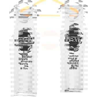 【バックプリント・背中側】Ossan おっさん（車好き ロゴ エンブレム パロディ）【変なデザイン屋さん】文字 面白い タンクトップ - Kawaiitshirt