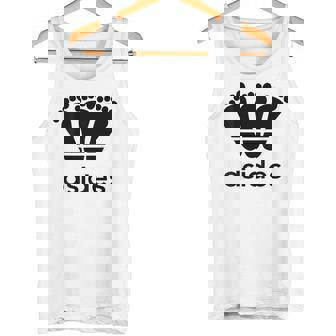 【バックプリント・背中側】アシデス Asides 足です。【変なデザイン屋さん】スポーツ ブランド パロディ 面白 タンクトップ - Kawaiitshirt