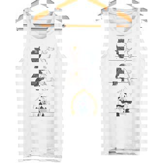 おもしろパンダ パンダ フュージョン ギフト シャツ かわいい シロクマ タンクトップ - Kawaiitshirt