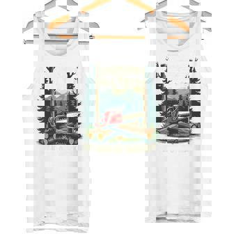 おもしろ林業チェーンソー 背の高い木 ワークアウト ロギング 生活 タンクトップ - Kawaiitshirt