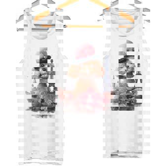 かわいいフレンチパリエッフェル塔トイプードル パリジャンプードル タンクトップ - Kawaiitshirt