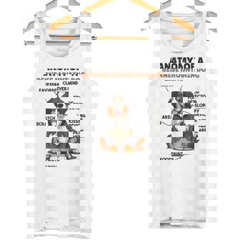 かわいい犬の説明 バーニーズ・マウンテン・ドッグの解剖学 タンクトップ - Kawaiitshirt