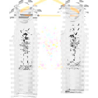 かわいい花柄バレリーナ 春の花 バレエダンサー タンクトップ - Kawaiitshirt