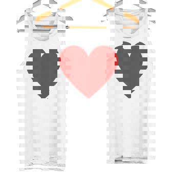 かわいい赤ミニマリスト ハート タンクトップ - Kawaiitshirt