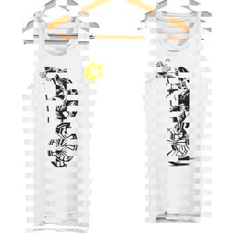 かわいい面白いカエルの一輪車 タンクトップ - Kawaiitshirt