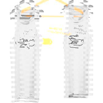 ぐでたま みんなどうせいつもぐでぐでしてっしょ？ ライトカラー タンクトップ - Kawaiitshirt