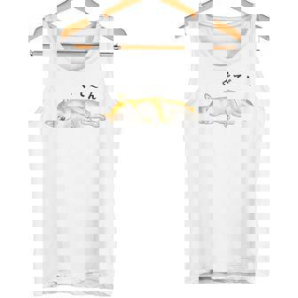 ぐでーんとくつろいでいる柴犬 タンクトップ - Kawaiitshirt