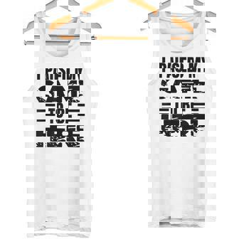 ここに来るためにゲームを一時停止しました タンクトップ - Kawaiitshirt