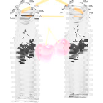 さくらんぼ フルーツ モチーフ イラスト さくらんぼ タンクトップ - Kawaiitshirt