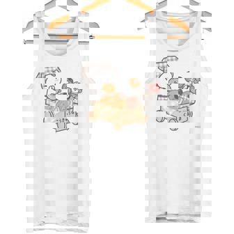 ねこぺん日和 ドーナツたくさん タンクトップ - Kawaiitshirt