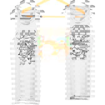 ねこぺん日和 ドーナツワゴン タンクトップ - Kawaiitshirt