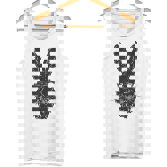 ひげバニーフェイス サングラス付き イースターデー 2024 男性 男の子 子供 タンクトップ - Kawaiitshirt