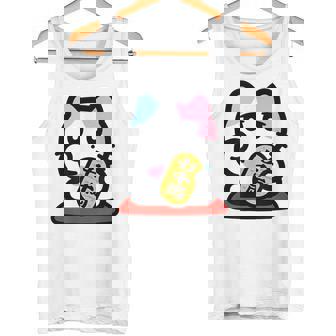 びーえするるる【Bsテレ東公式】まねきねこイラストtシャツ（ホワイト） タンクトップ - Kawaiitshirt