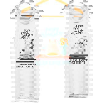 より多くのスパゲッティ、より少ないアップセッティ、イタリア料理 猫愛好家 タンクトップ - Kawaiitshirt