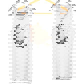 わがままボディ 猫 ねこ 太ったねこ ぽっちゃり 好ねこき かわいい おもしろ 面白い タンクトップ - Kawaiitshirt